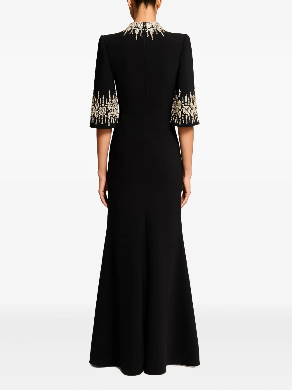 Jenny Packham Llana Maxi Dress In Black