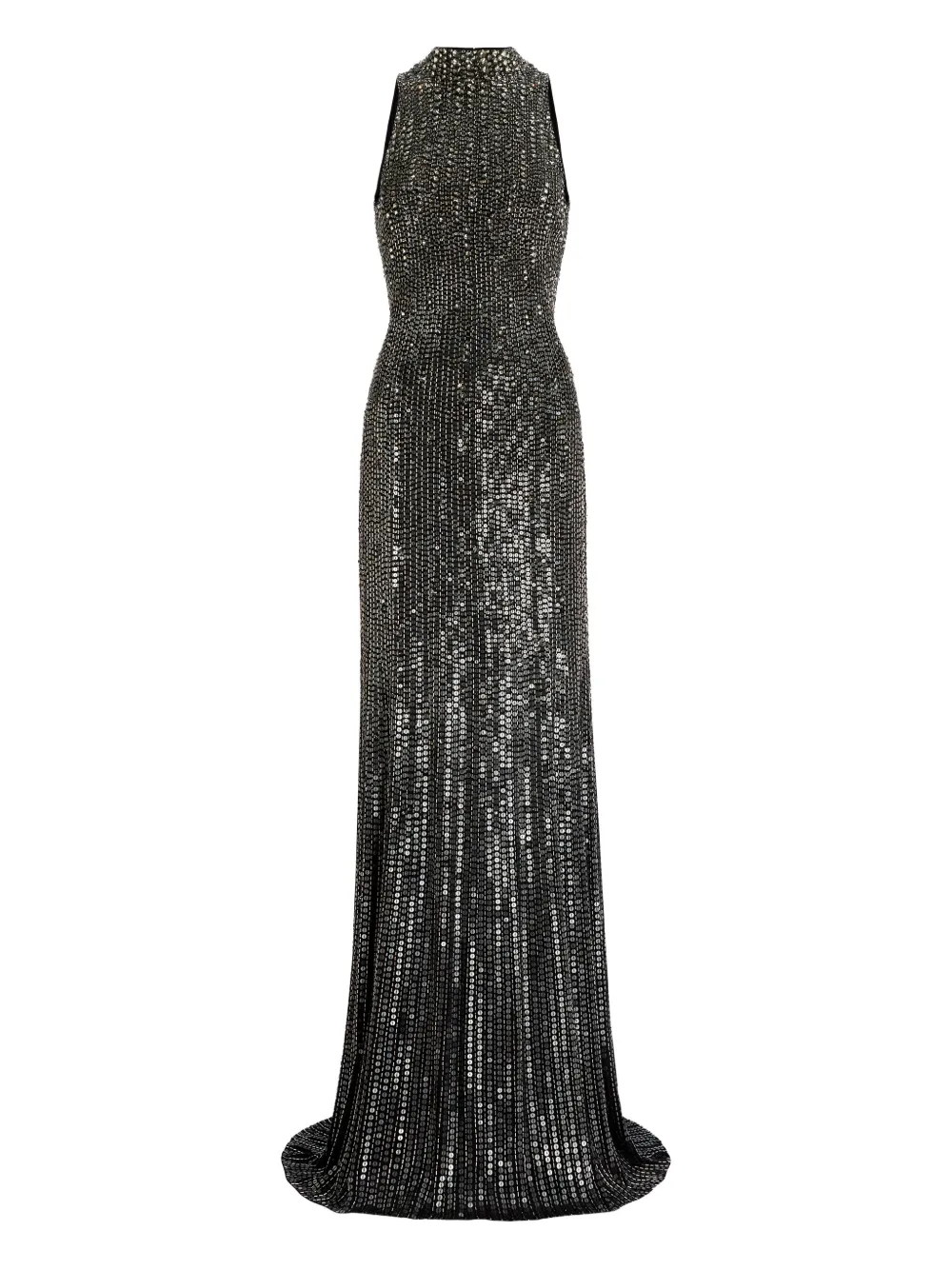 Jenny Packham Benue Sequin-embellished Maxi Dress In Black