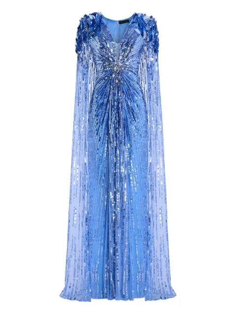 Jenny Packham vestido largo Goldfinger bordado con lentejuelas