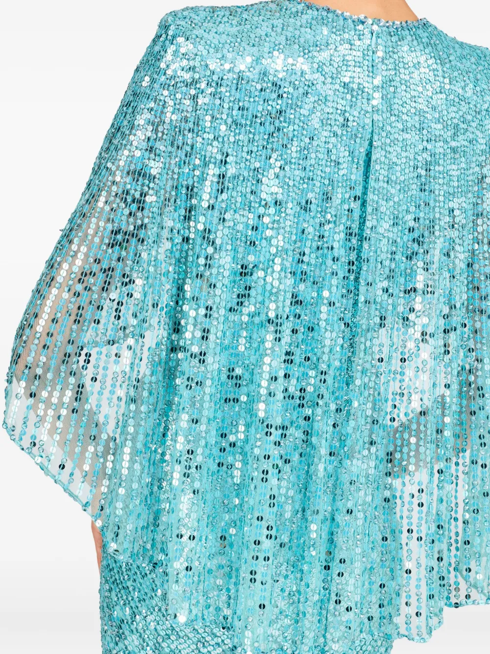 Jenny Packham Sequin Embellished Carrie Dress In Blue