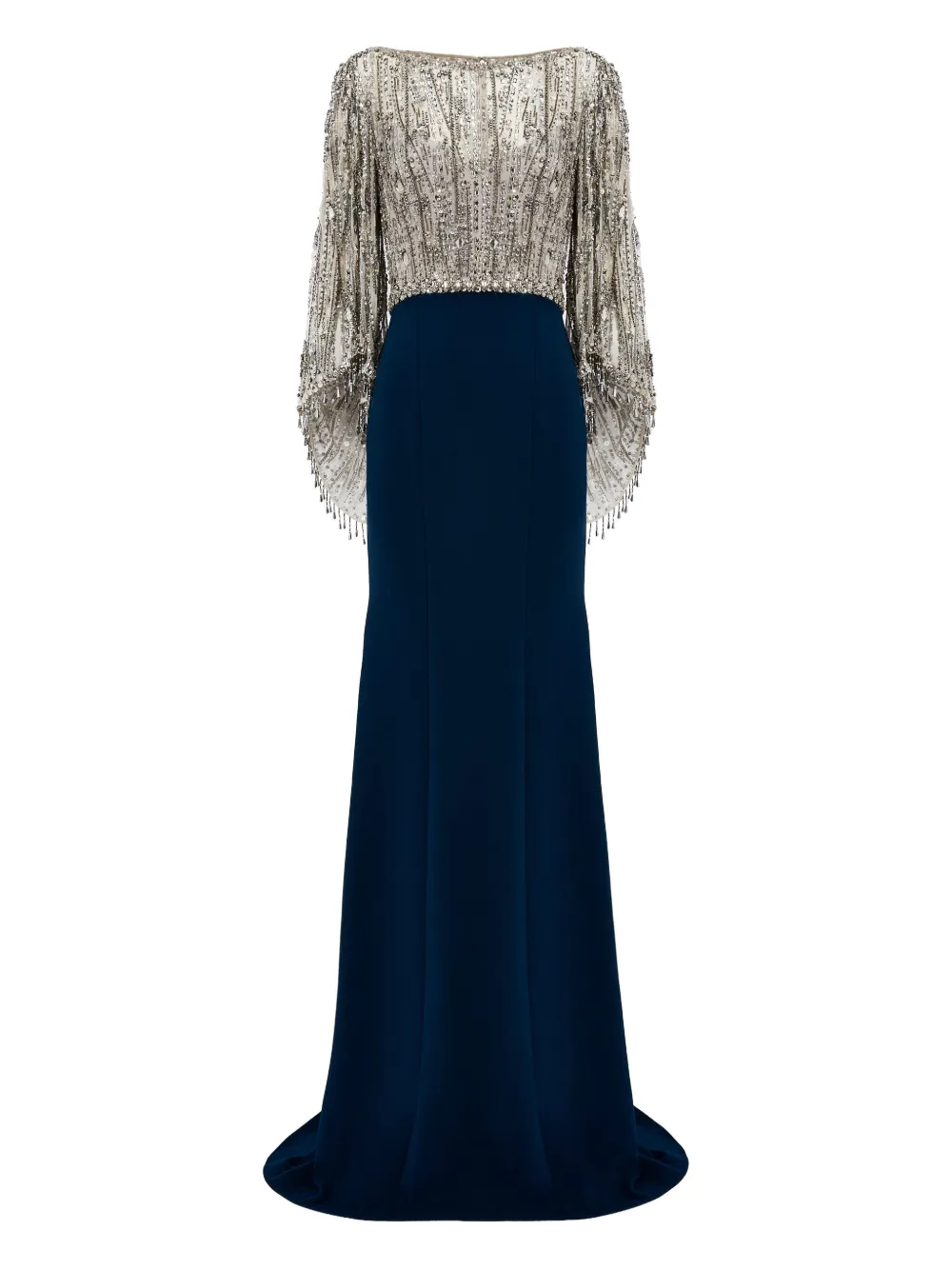Jenny Packham Wanderlust Sequin-embellished Maxi Dress In Blue