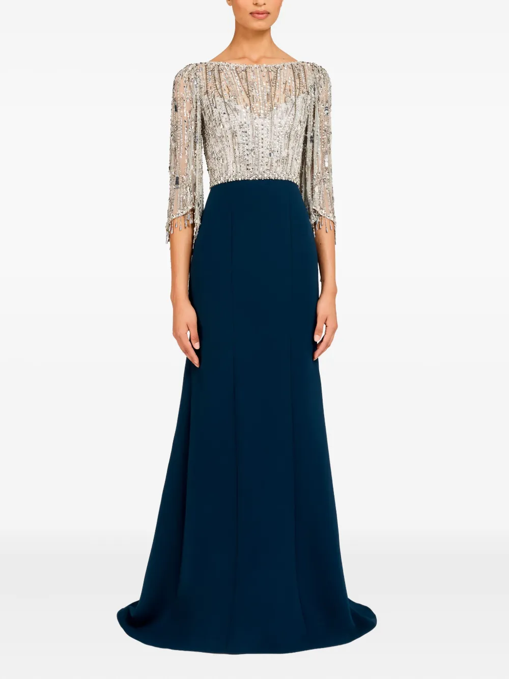 Jenny Packham Wanderlust maxi-jurk met pailletten - Blauw