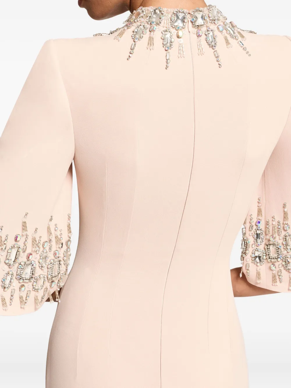 Jenny Packham Llana Embellished Maxi Dress In Neutral