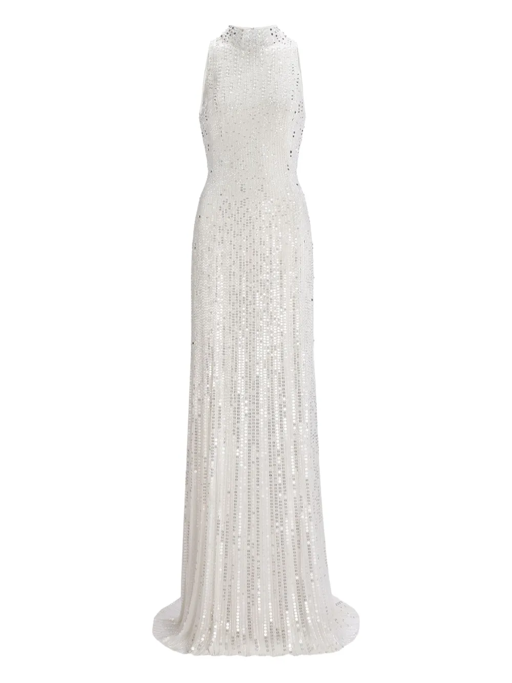 Jenny Packham Abito Benue con paillettes - Bianco