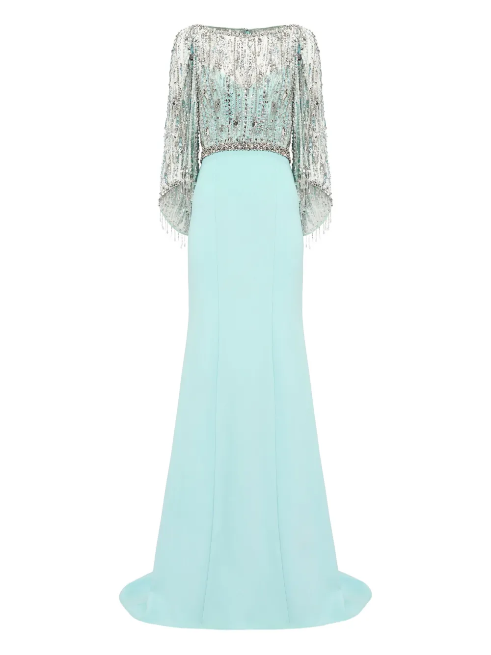 Jenny Packham Wanderlust Embellished-details Maxi Dress In Blue