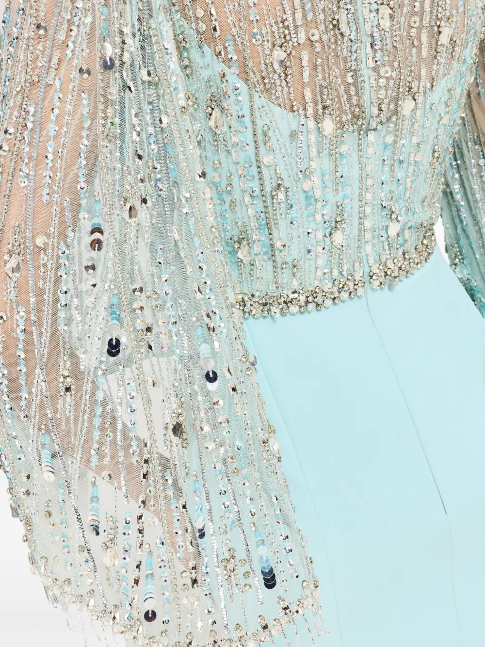 Jenny Packham Wanderlust Embellished-details Maxi Dress In Blue