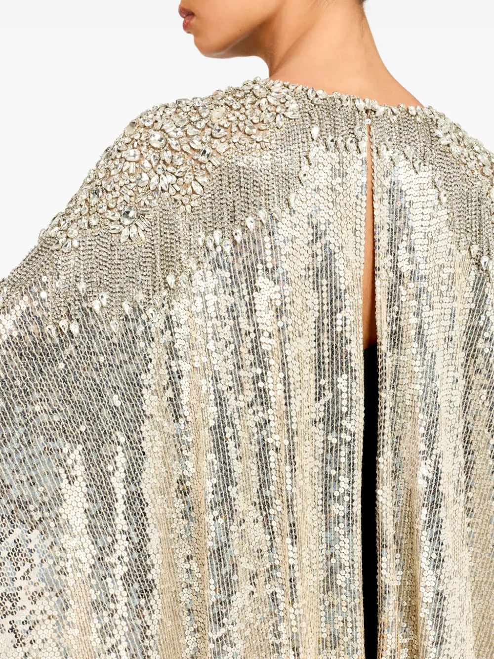 Jenny Packham Cassia Maxi Dress In Black