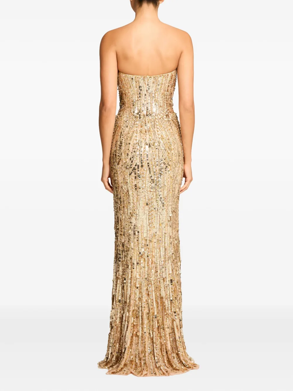 Sequin-Embellished Strapless Euphoria Dress