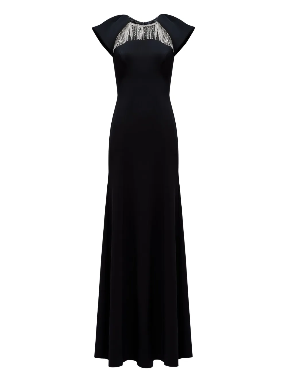 Jenny Packham Sonder Embellished Maxi Dress In Black