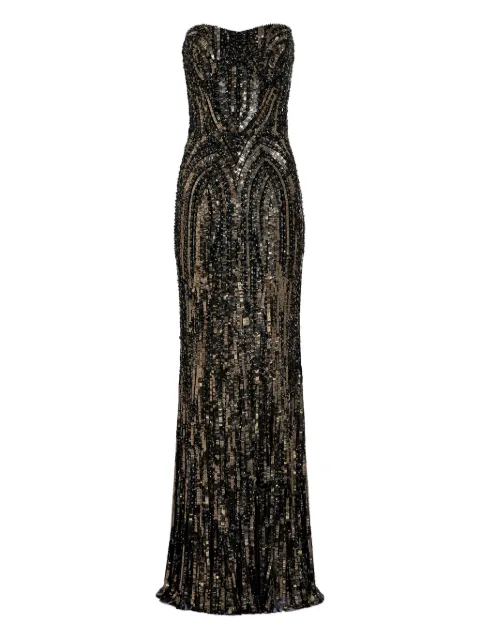 Jenny Packham sequin-embellished strapless euphoria dress