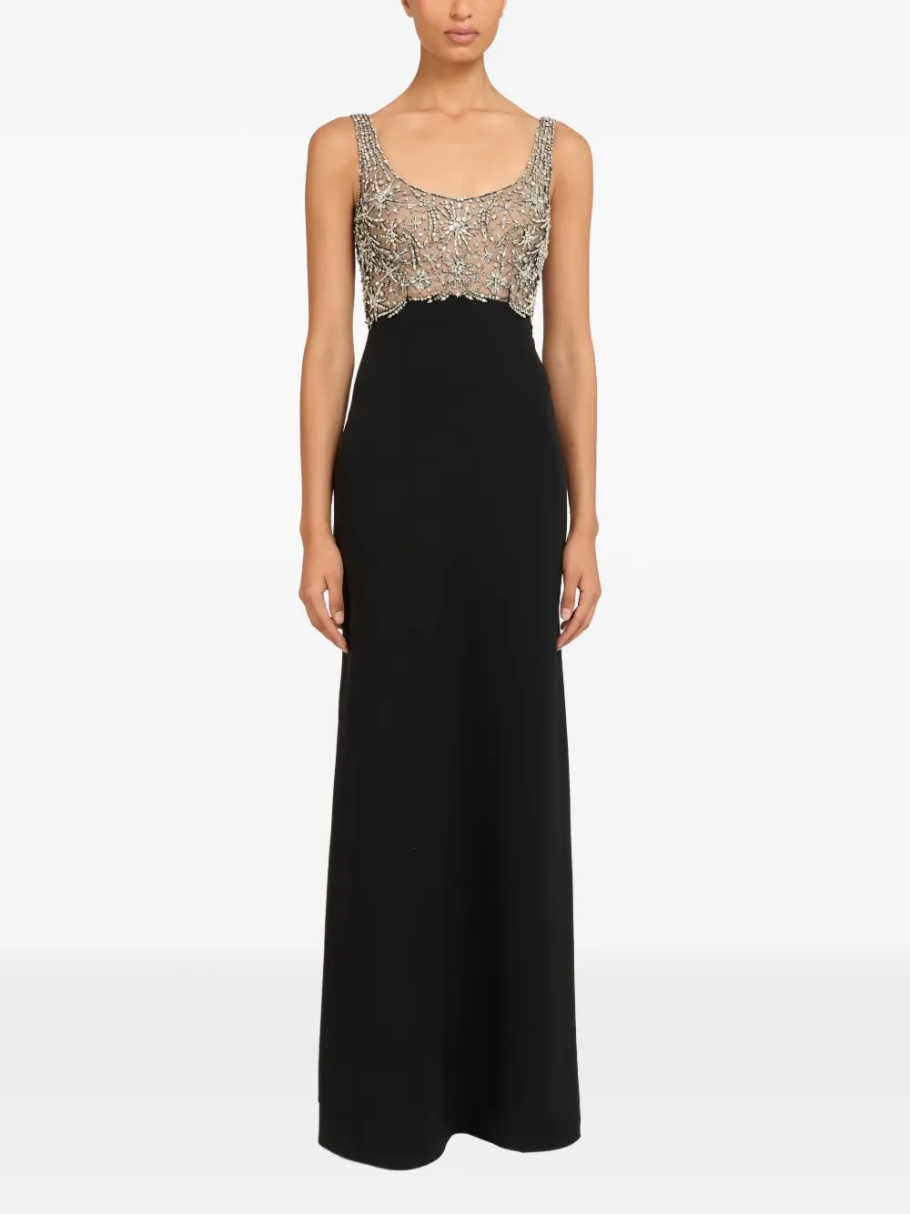 Jenny Packham Reverie verfraaide maxi-jurk - Zwart