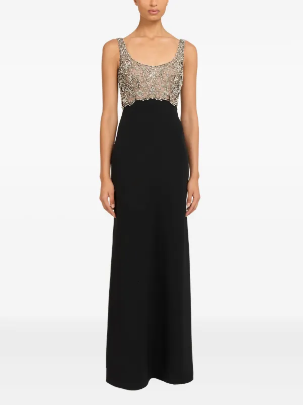 Jenny Packham Reverie Embellished Maxi Dress | Black