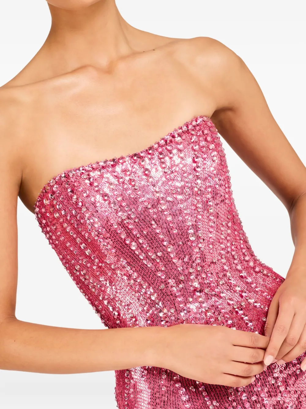 Jenny Packham Sarai Maxi Dress In Pink