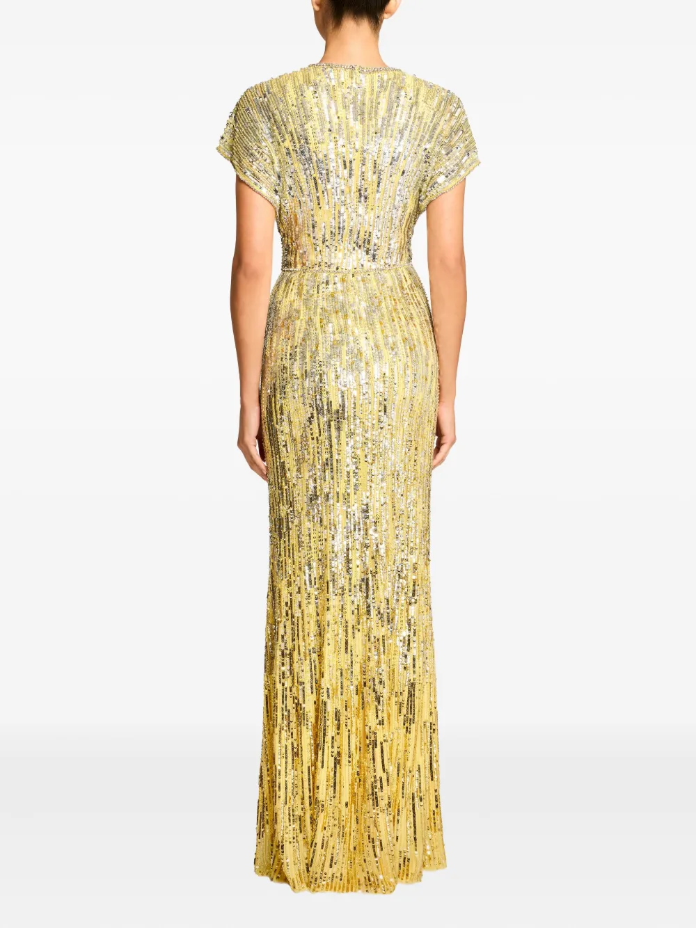 Jenny Packham Dusk Dress In Yellow