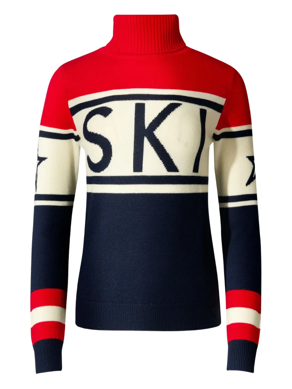 Perfect Moment Schild Merino Wool Sweater Xl In Red