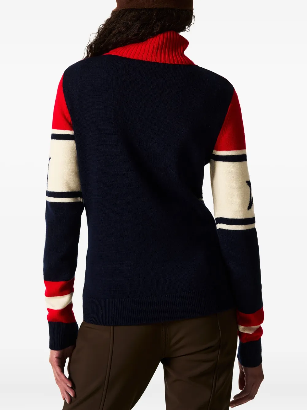 Perfect Moment Schild Merino Wool Sweater Xl In Red