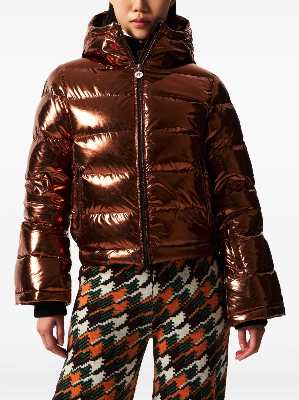 Perfect Moment Polar Flare Hooded Zip-up Jacket In Multi