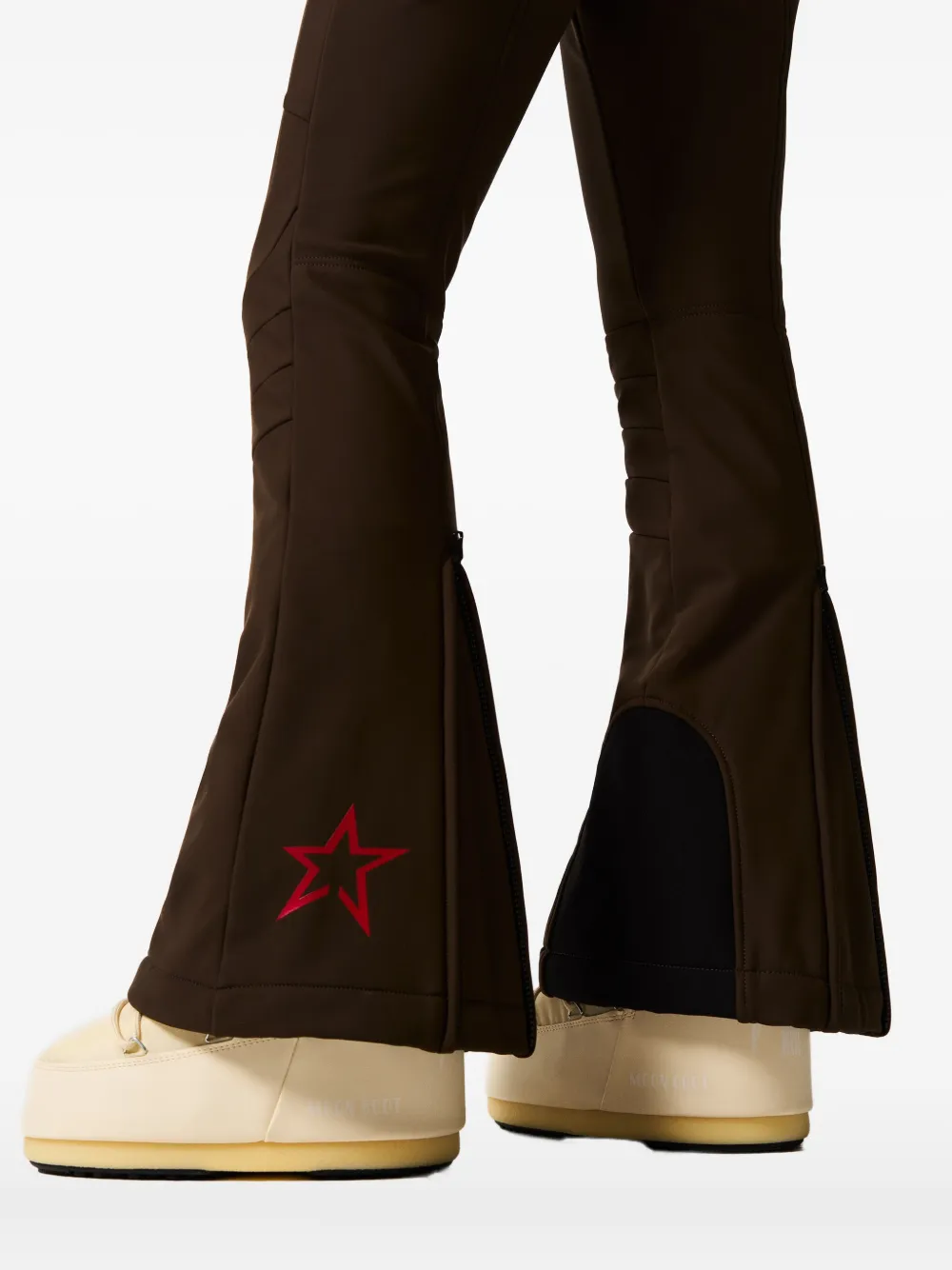 Perfect Moment High-waist Aurora Flare Ski Pant Xl In Brown