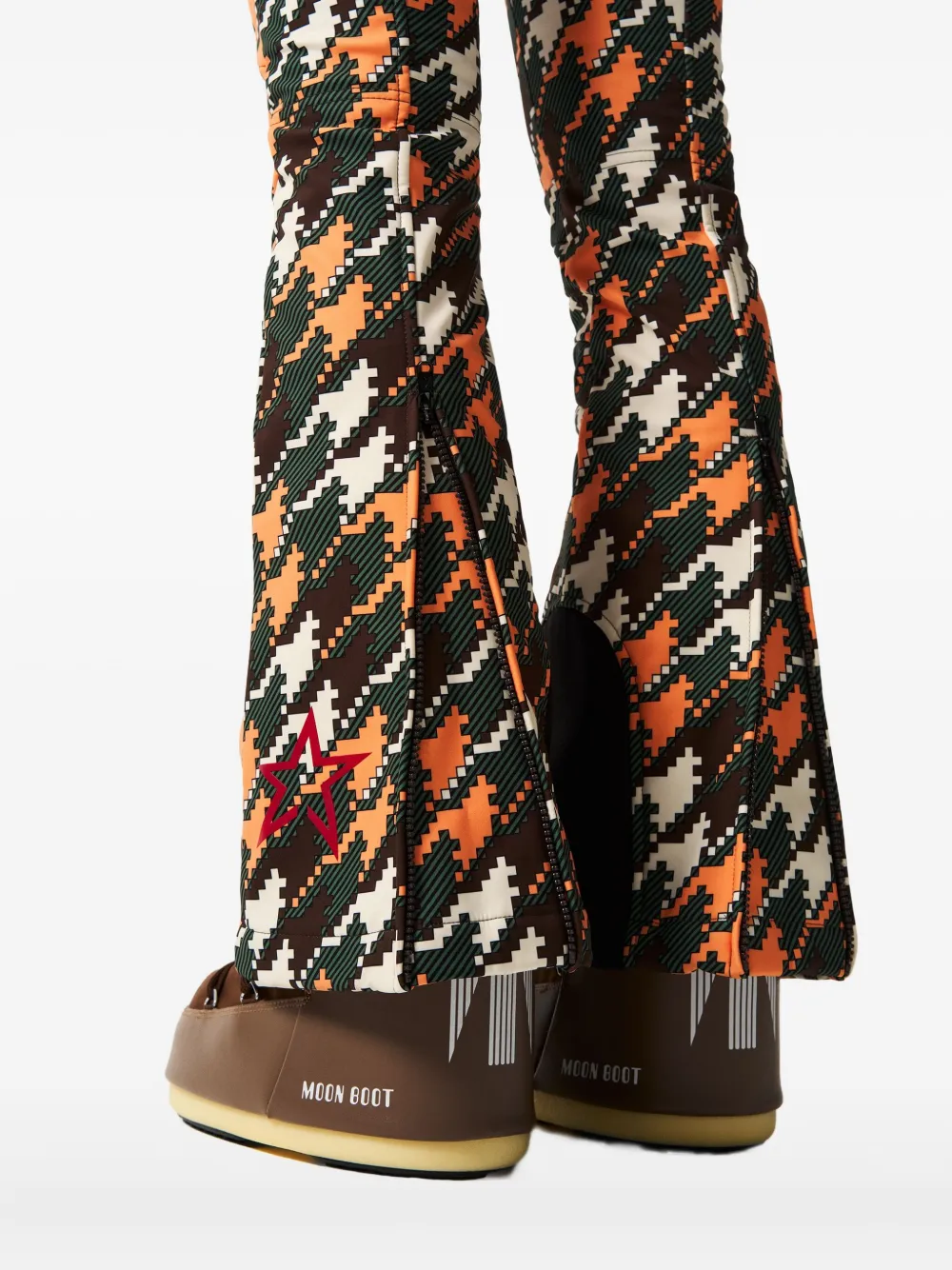 Perfect Moment High-waist Aurora Flare Ski Pant M In Orange