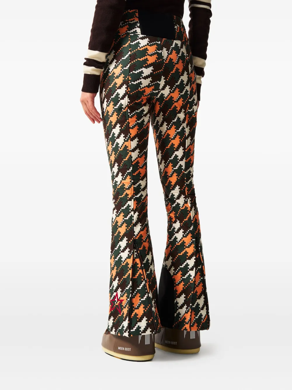 Perfect Moment High-waist Aurora Flare Ski Pant M In Orange