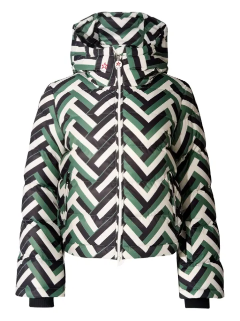 Perfect Moment Polar Flare chevron hooded jacket
