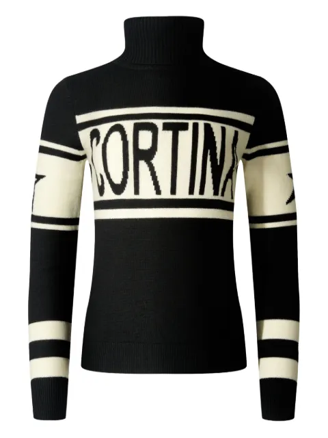 Perfect Moment top con cuello vuelto y detalle de rayas