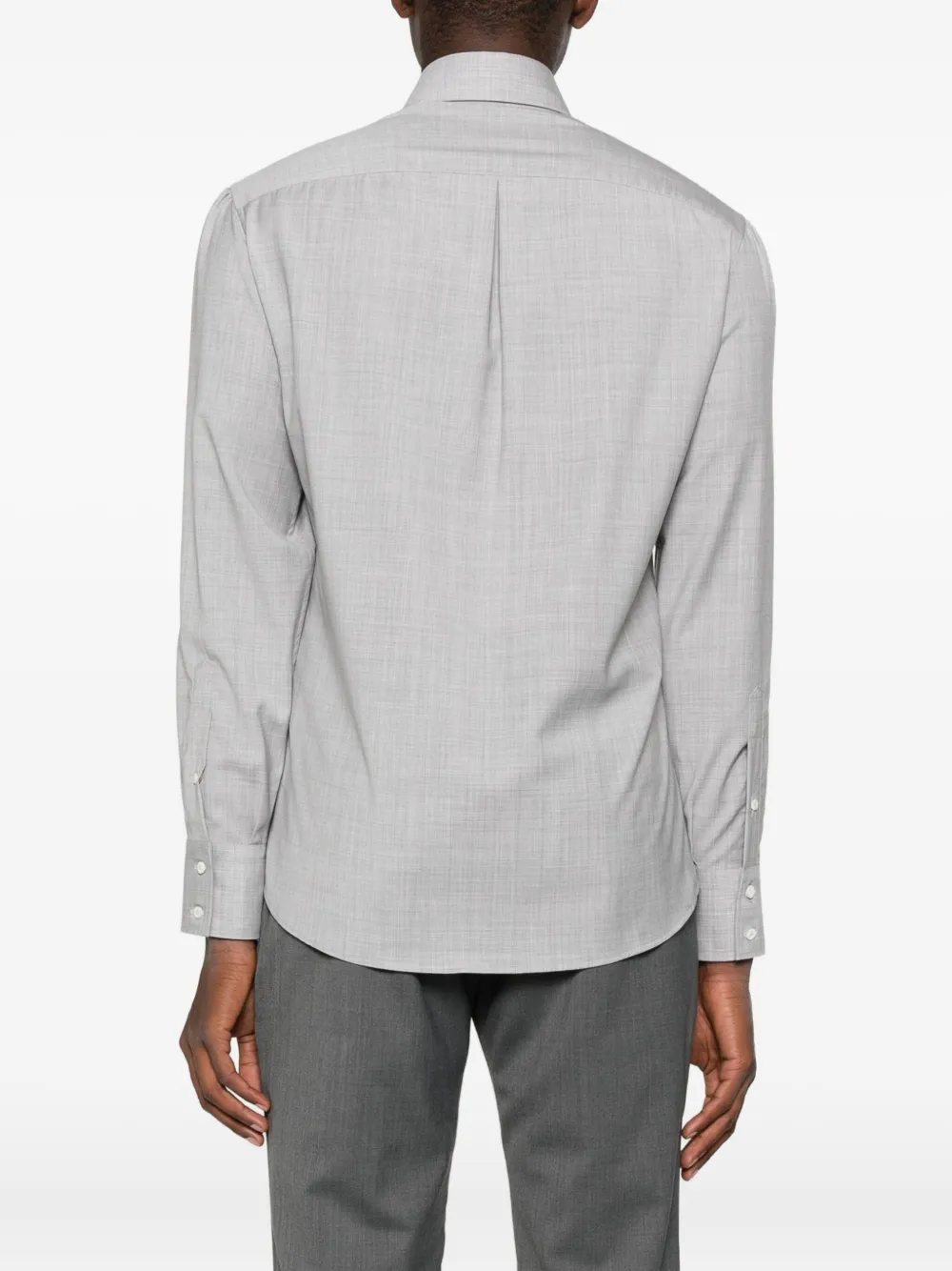 Brunello Cucinelli Overhemd met lange mouwen Grijs