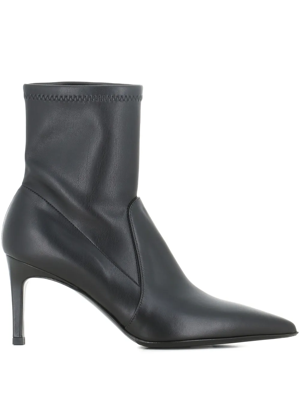 Sergio Levantesi 75mm pointed-toe ankle boots Zwart