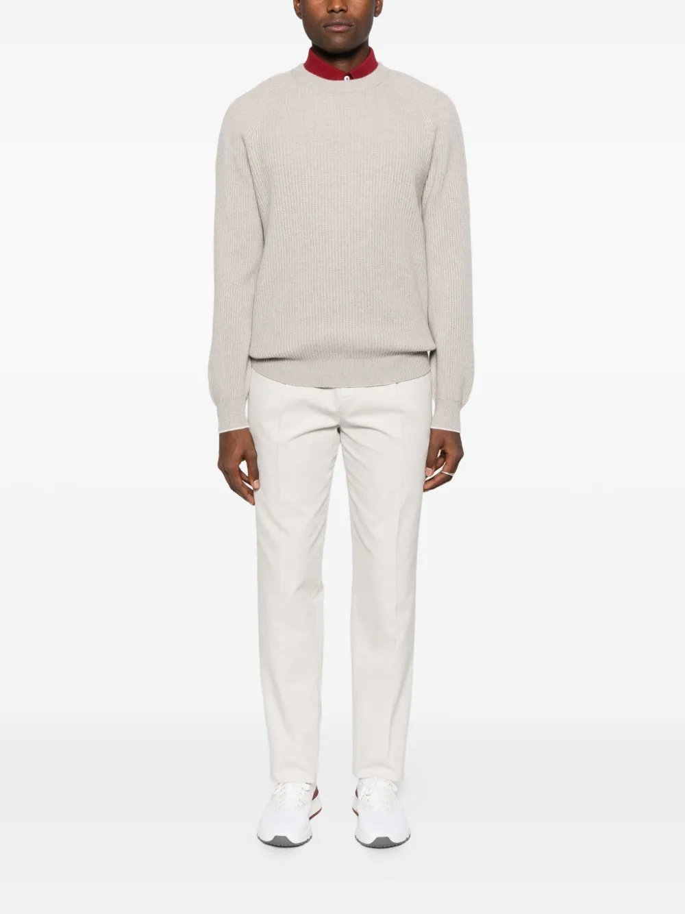Brunello Cucinelli Plooibroek - Wit