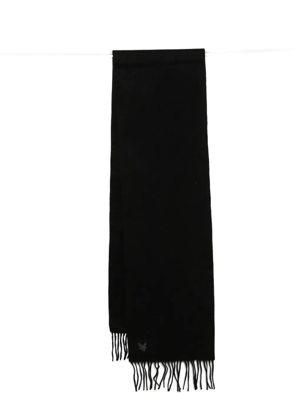 Lyle & Scott logo-embroidered scarf | Black | Image 1