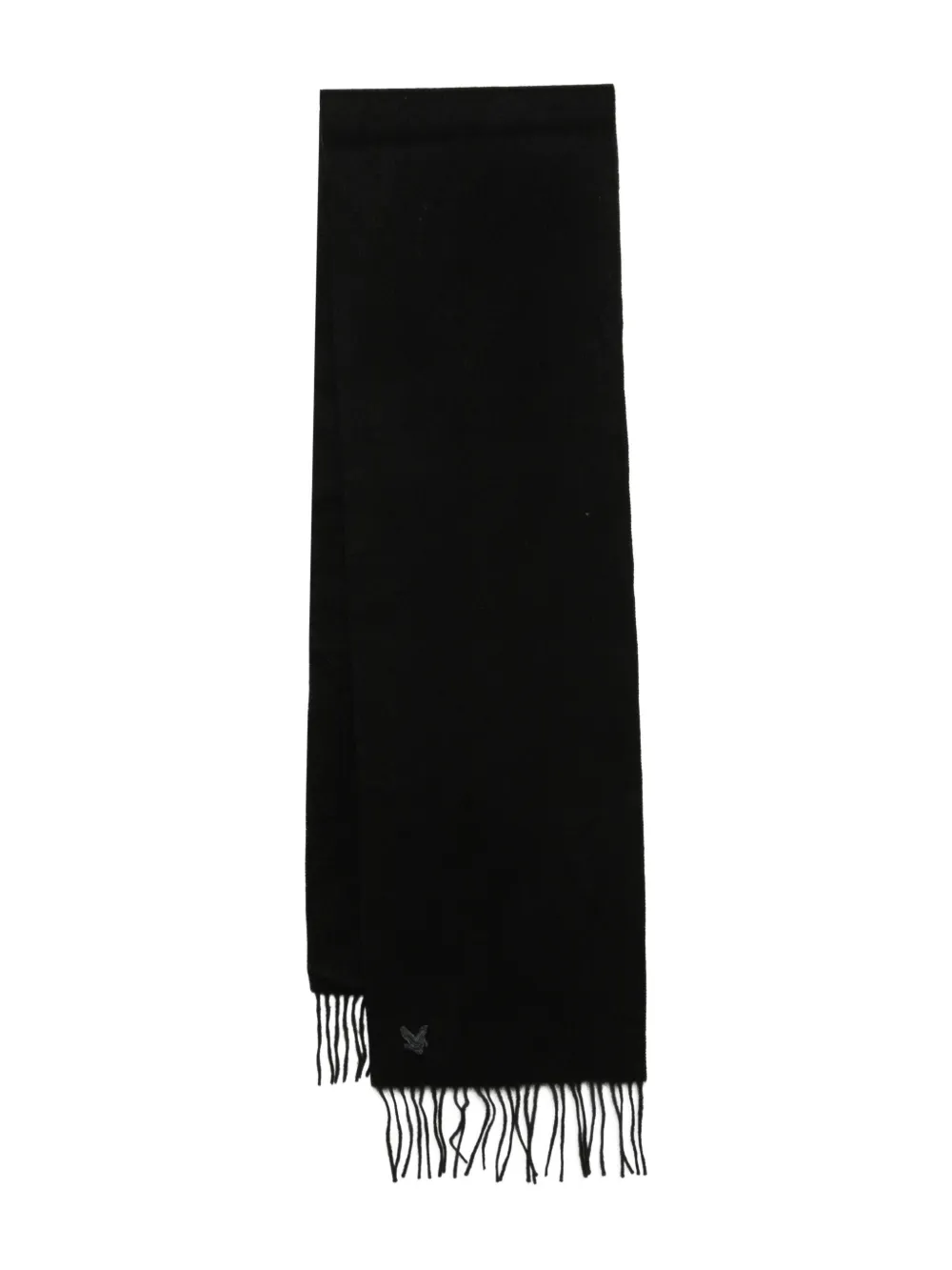 Lyle & Scott logo-embroidered scarf | Black | Image 1