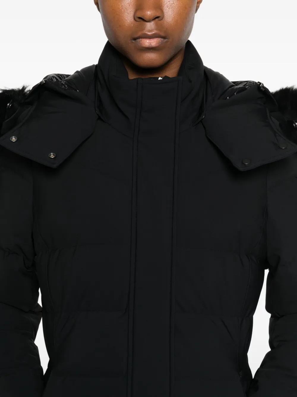 Moose Knuckles Donsjack met capuchon Zwart