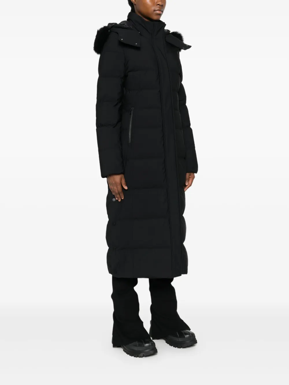 Moose Knuckles Donsjack met capuchon Zwart