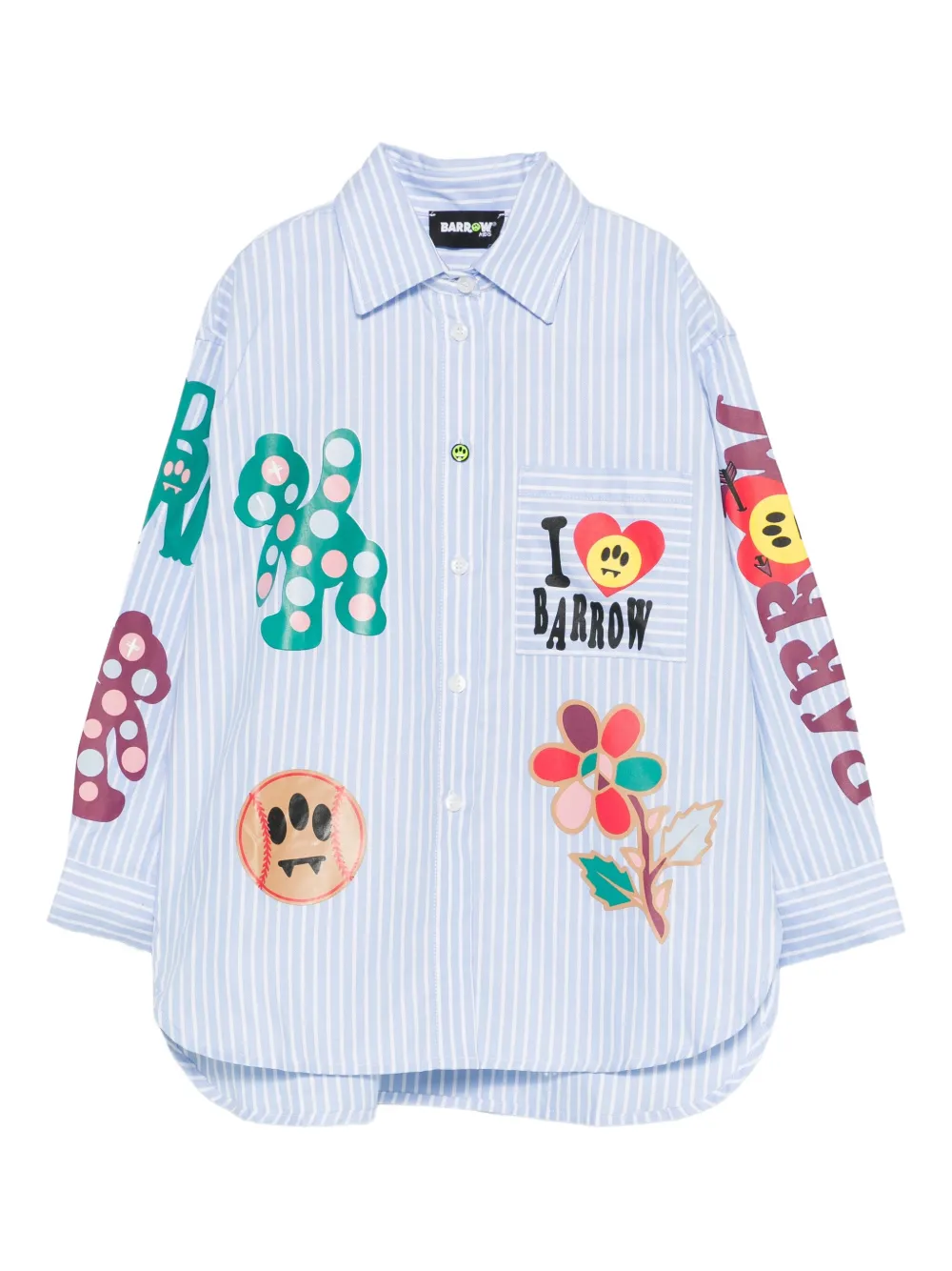 Barrow kids camisa con estampado gráfico | azul | Image 1