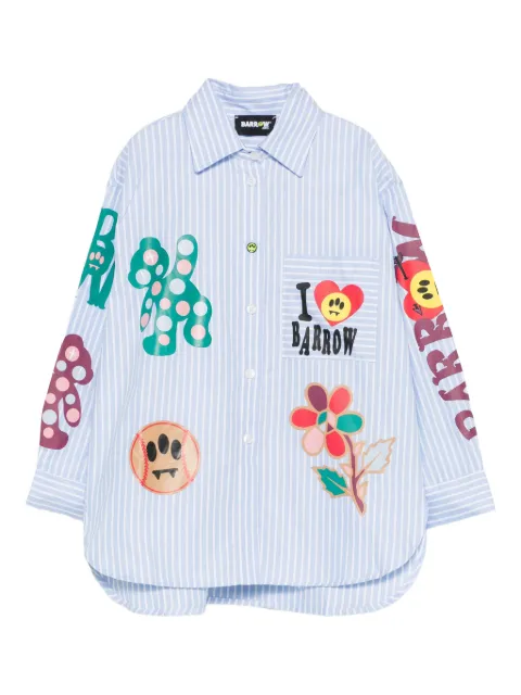 Barrow kids camisa con estampado gráfico