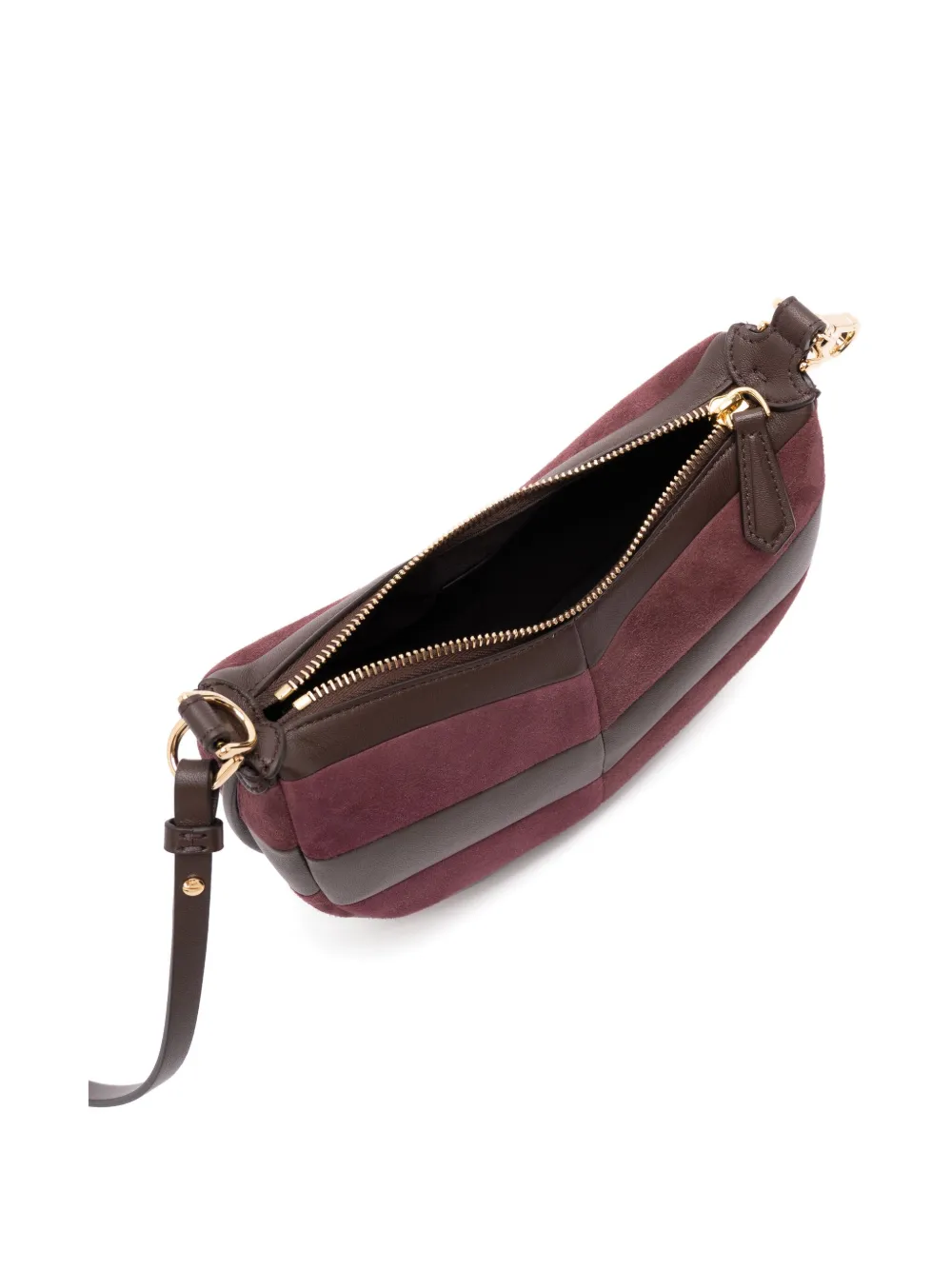 Fendi Panelled Shoulder Bag In Red