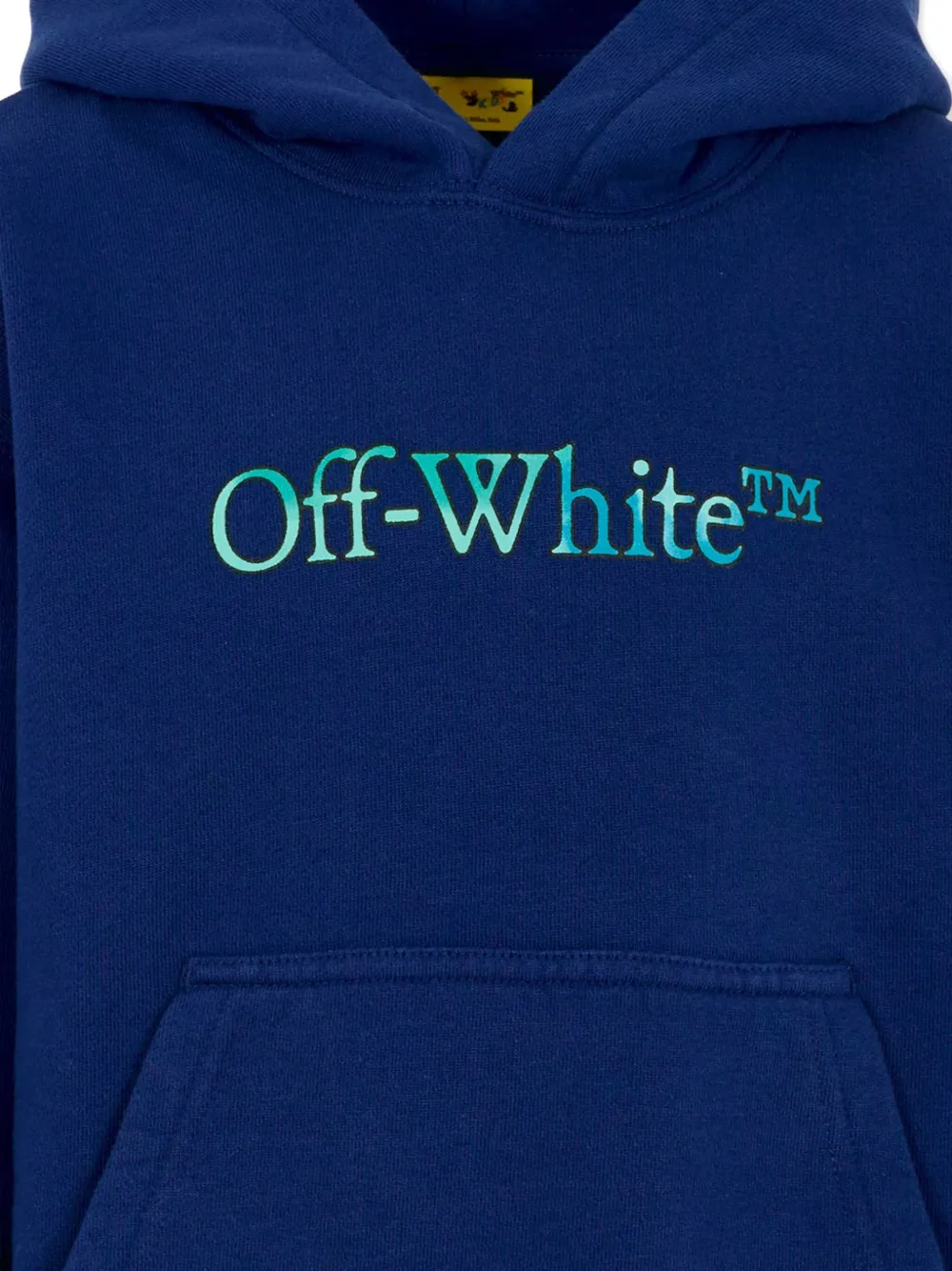 Off-White Kids Sweater met capuchon Blauw