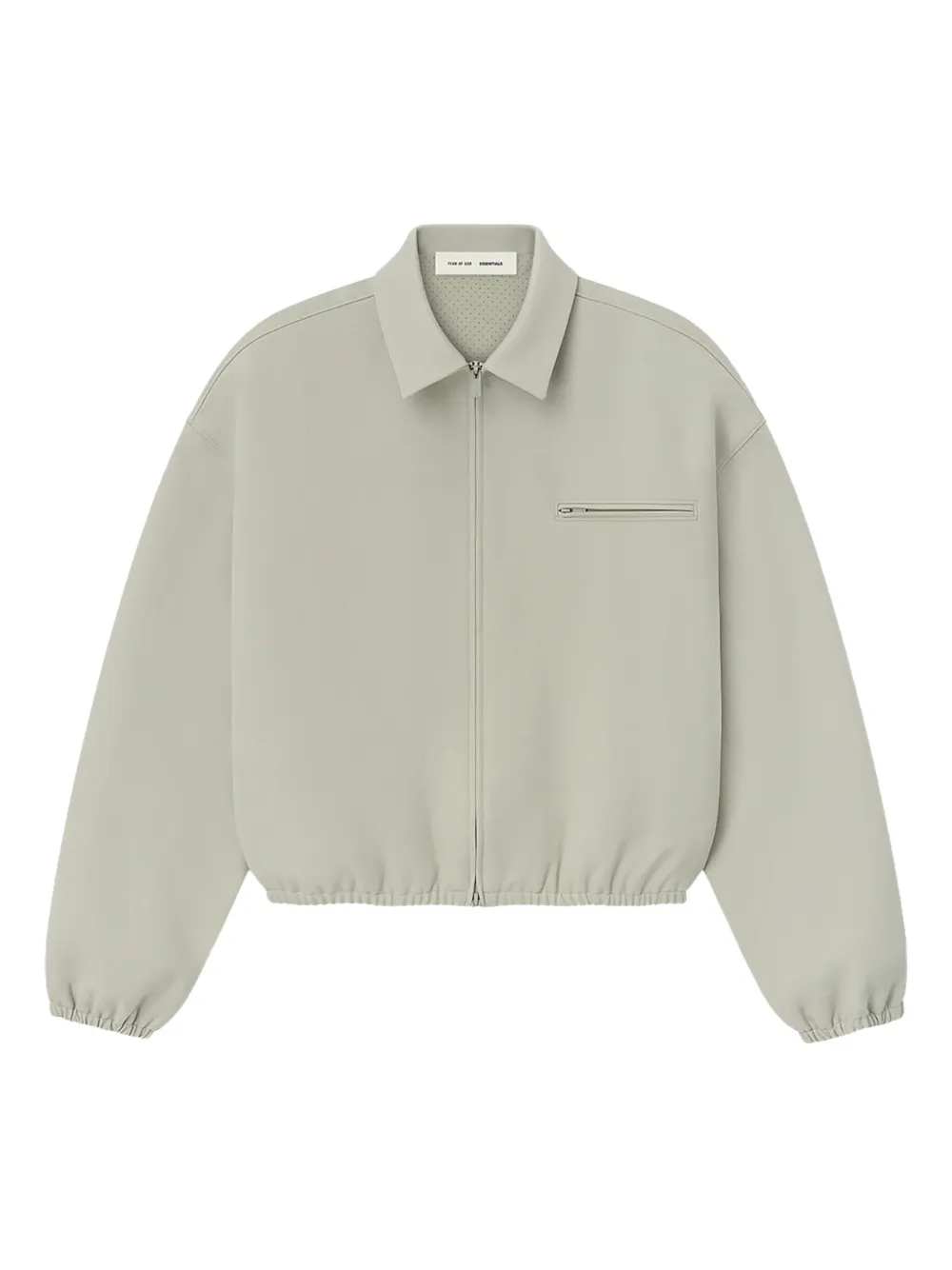 FEAR OF GOD ESSENTIALS zip-up canvas jacket | Neutrals | Image 1