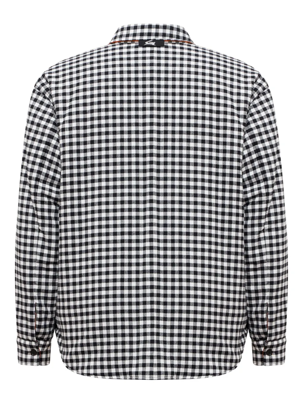 Msgm Checked Reversible Shirt In Black
