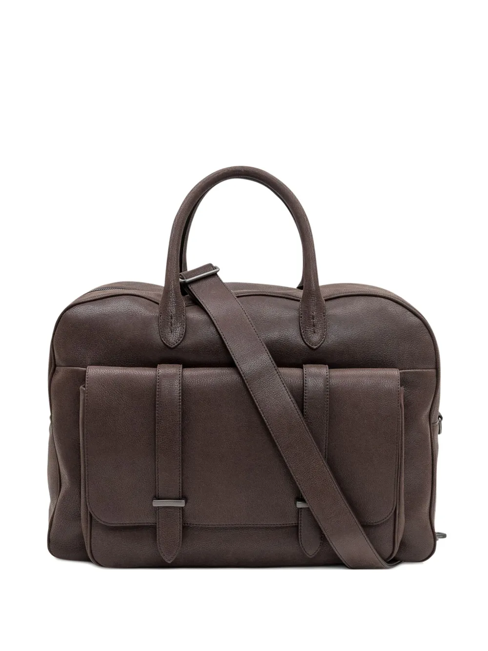 Orciani flap jones tote bag | Brown | Image 1