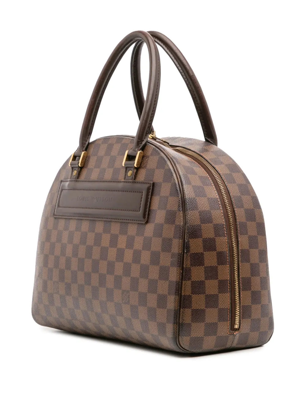 Pre-owned Louis Vuitton 1999 Damier Ebene Nolita Handbag In Brown