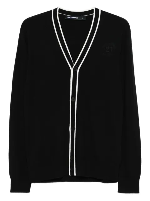 Karl Lagerfeld logo-motif cardigan