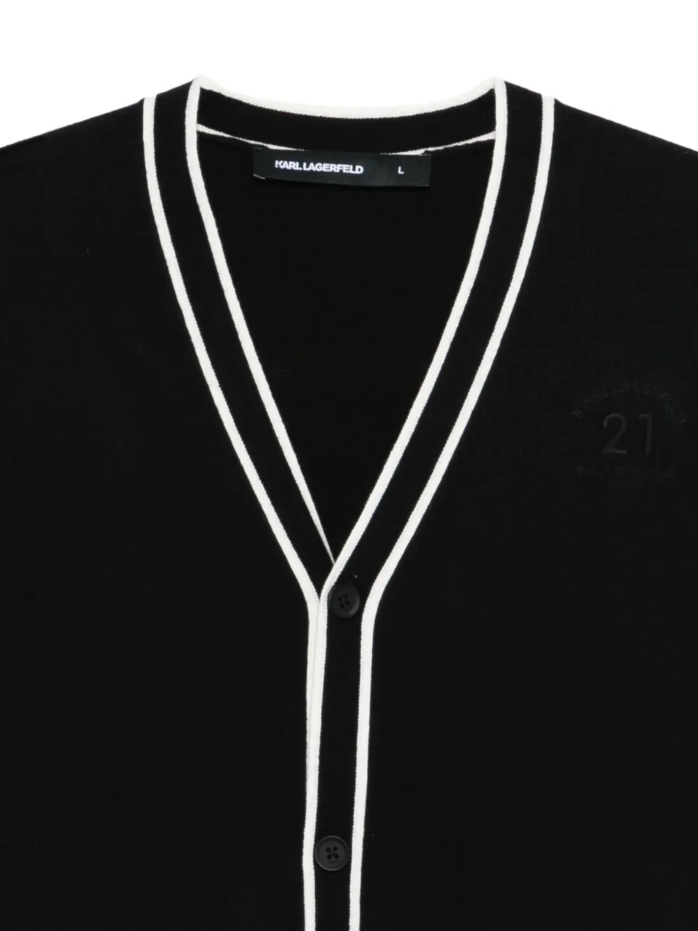Karl Lagerfeld Vest met logopatroon Zwart