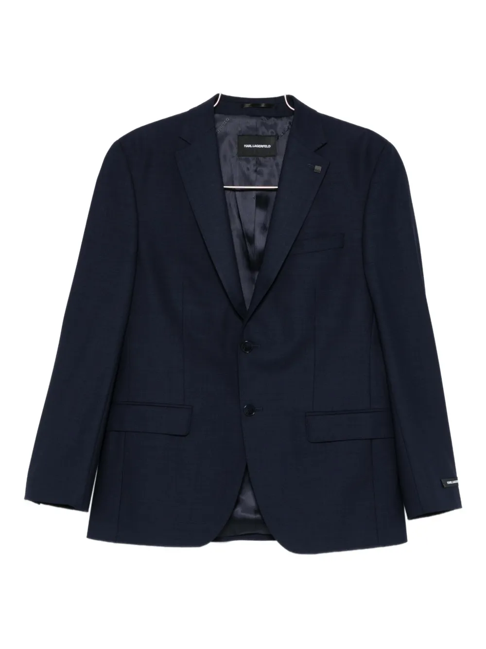 Karl Lagerfeld single-breasted blazer - Blu