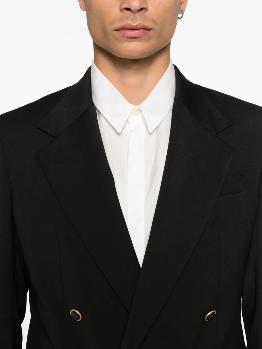 Marsēm Double-breasted Suit In Black