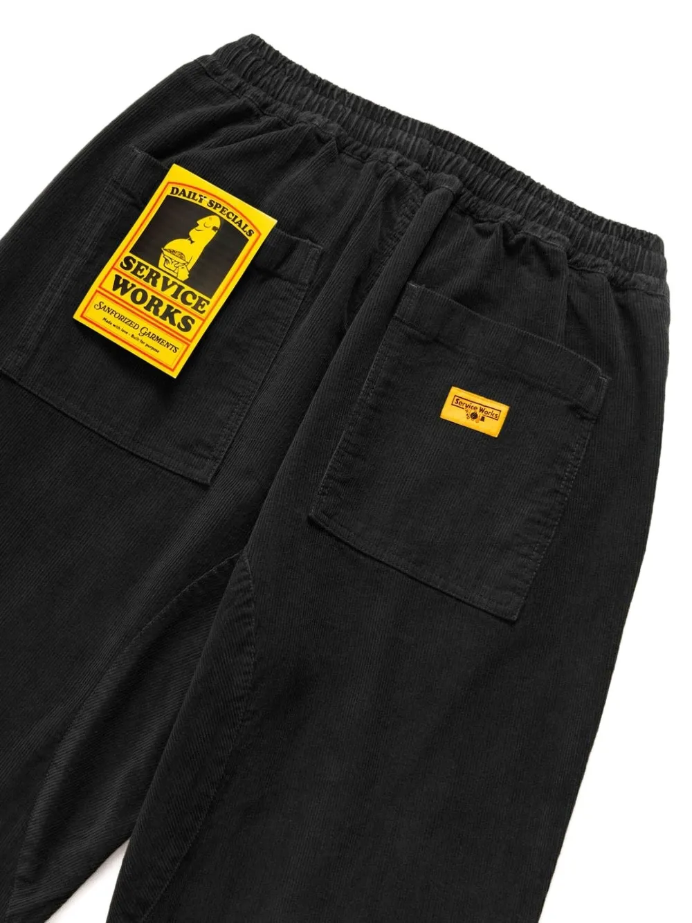 Service Works Corduroy Chef Trousers In Black