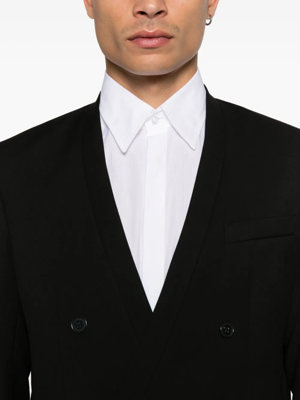 Marsēm Double-breasted Suit In Black