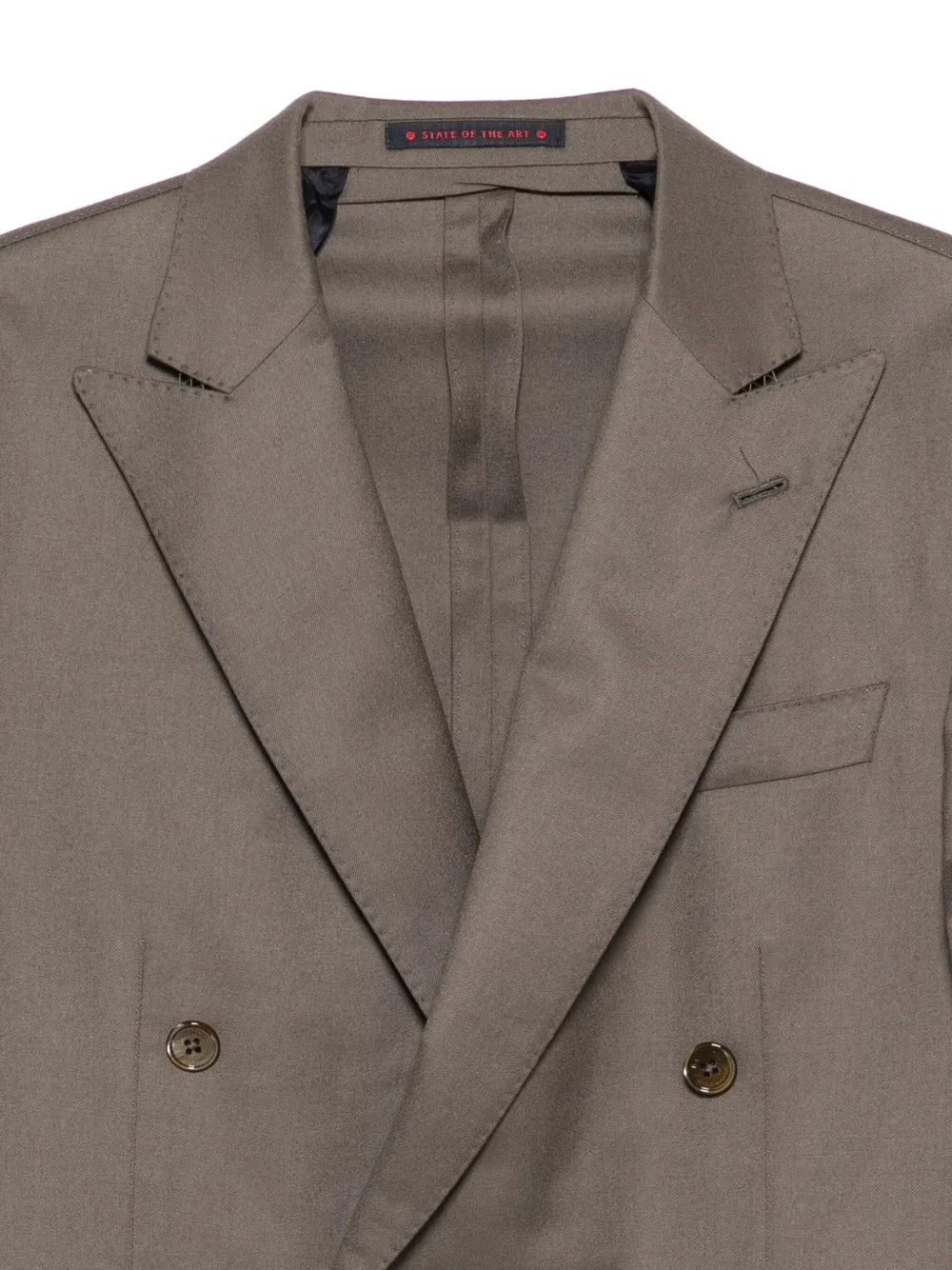 Bagnoli Sartoria Napoli Blazer met dubbele rij knopen BEIGE