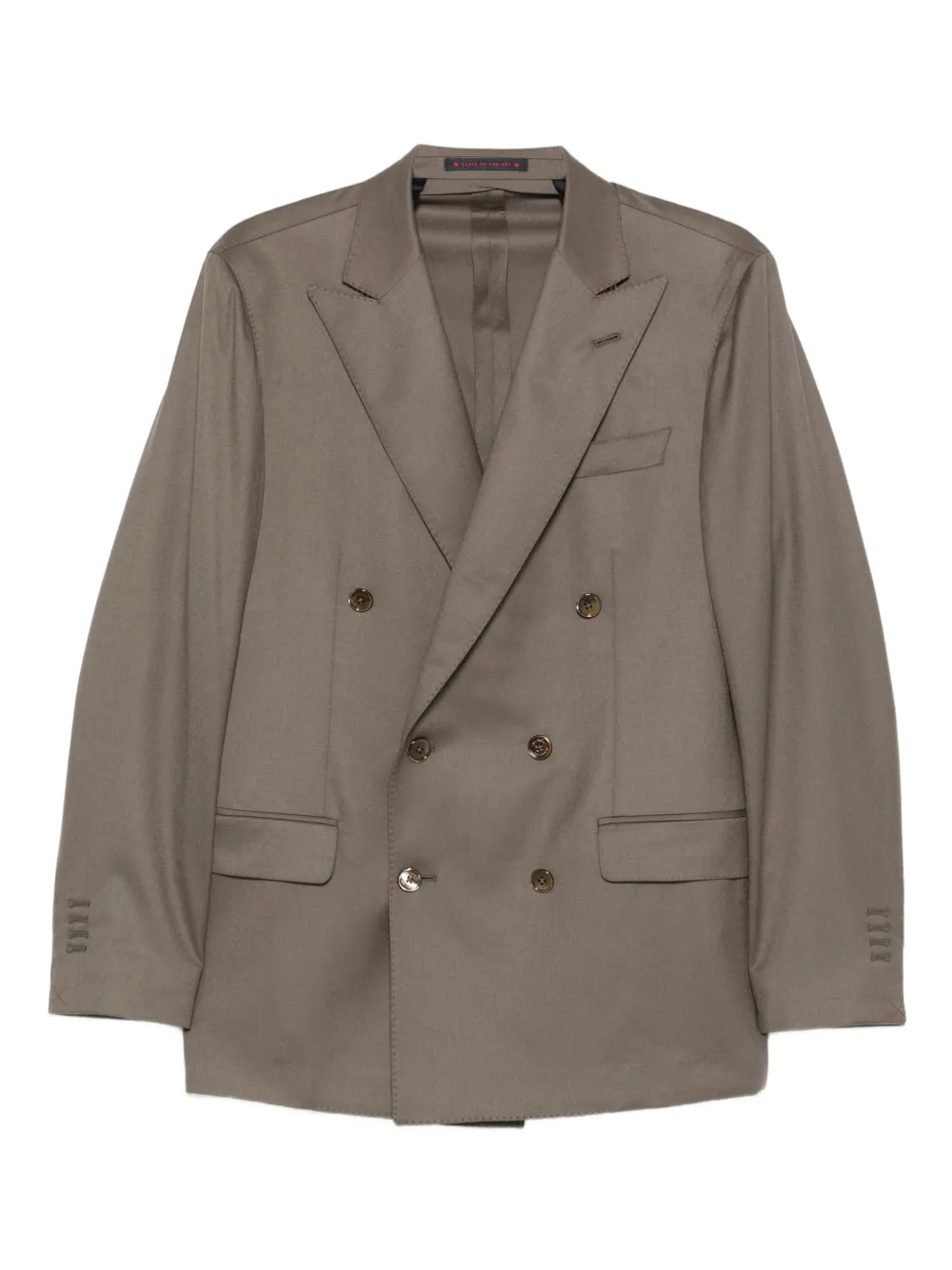 Bagnoli Sartoria Napoli double-breasted blazer - BEIGE