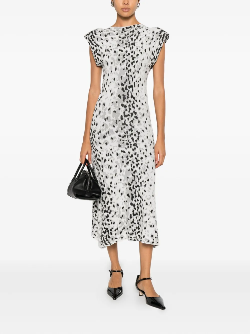 Karl Lagerfeld Mini-jurk met dierenprint - Wit